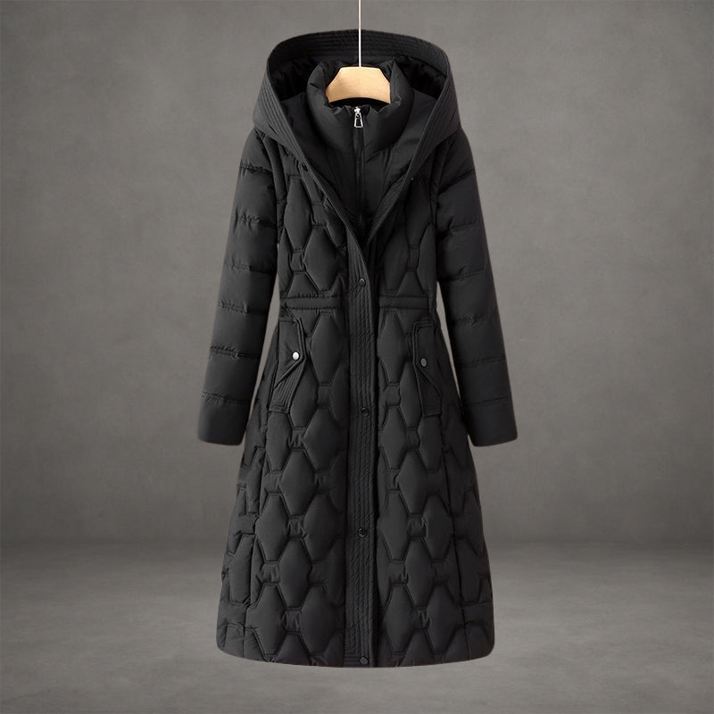 Hooded Women's Warm Puffer Quilted Jacket