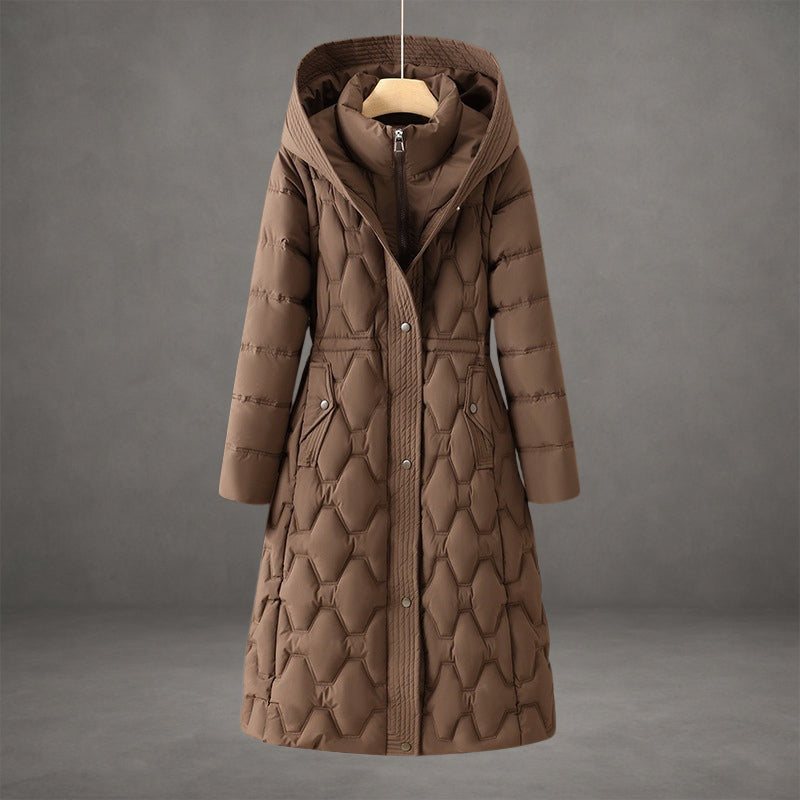 Hooded Women's Warm Puffer Quilted Jacket