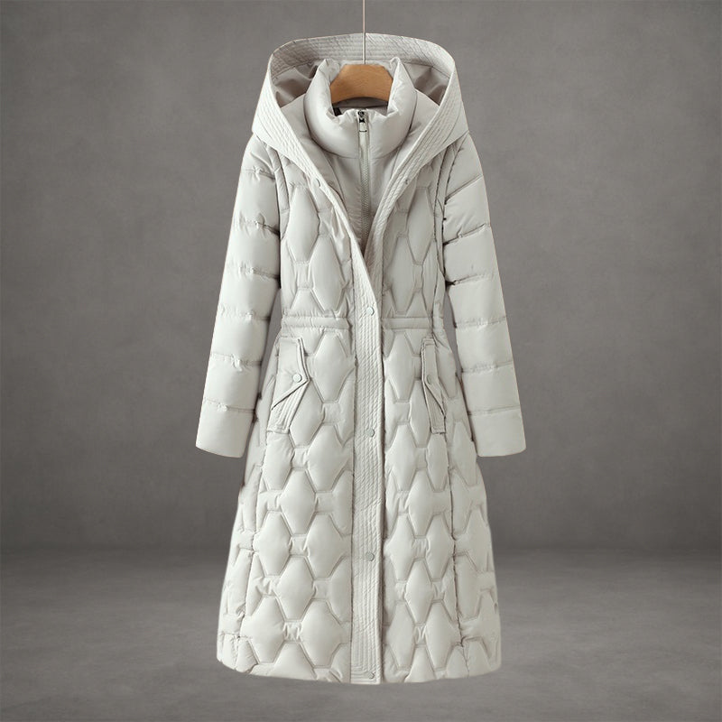 Hooded Women's Warm Puffer Quilted Jacket