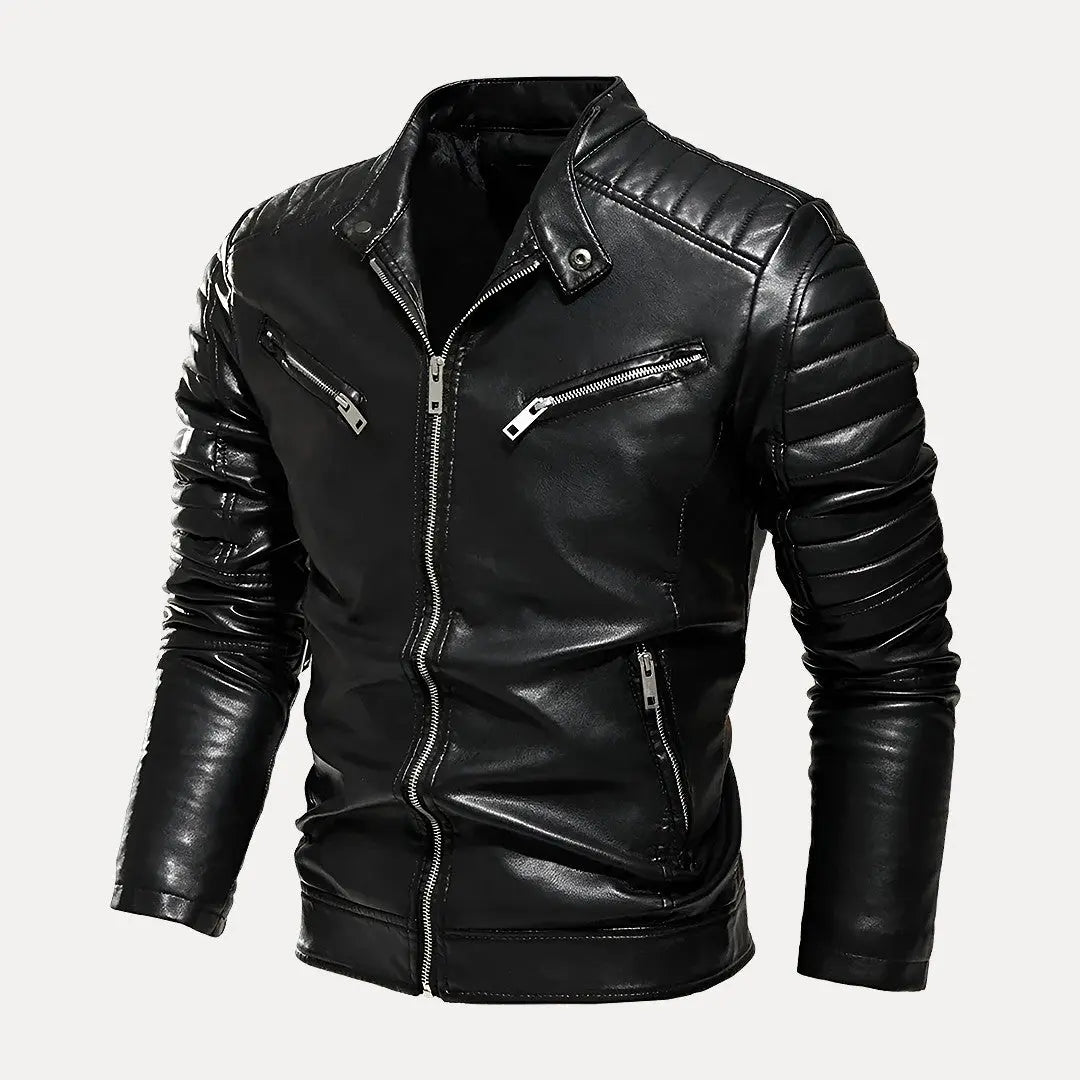 Men's Motorcycle Leather Jacket Style