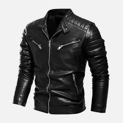 Men's Motorcycle Leather Jacket Style