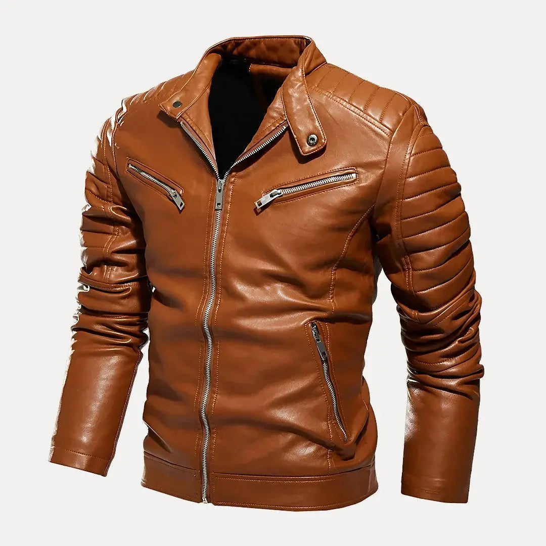 Men's Motorcycle Leather Jacket Style