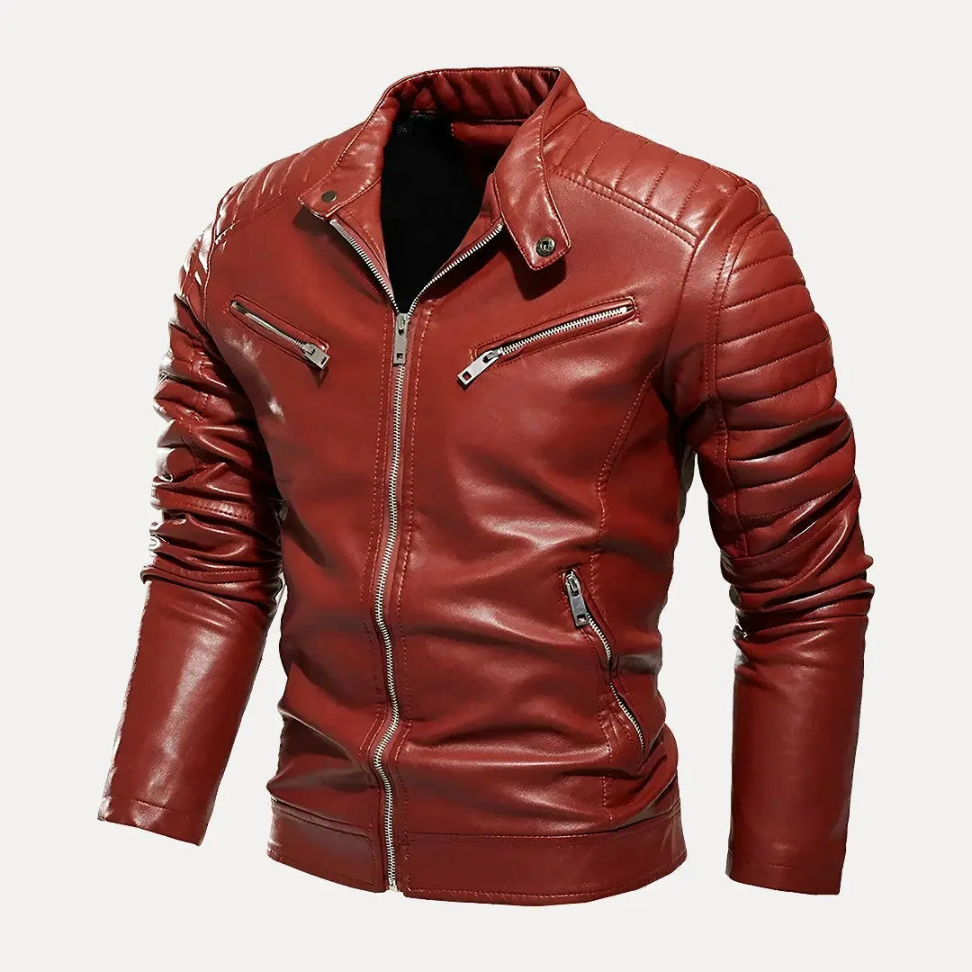 Men's Motorcycle Leather Jacket Style