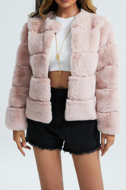 Women's Faux Fur Short Jacket Soft & Chic