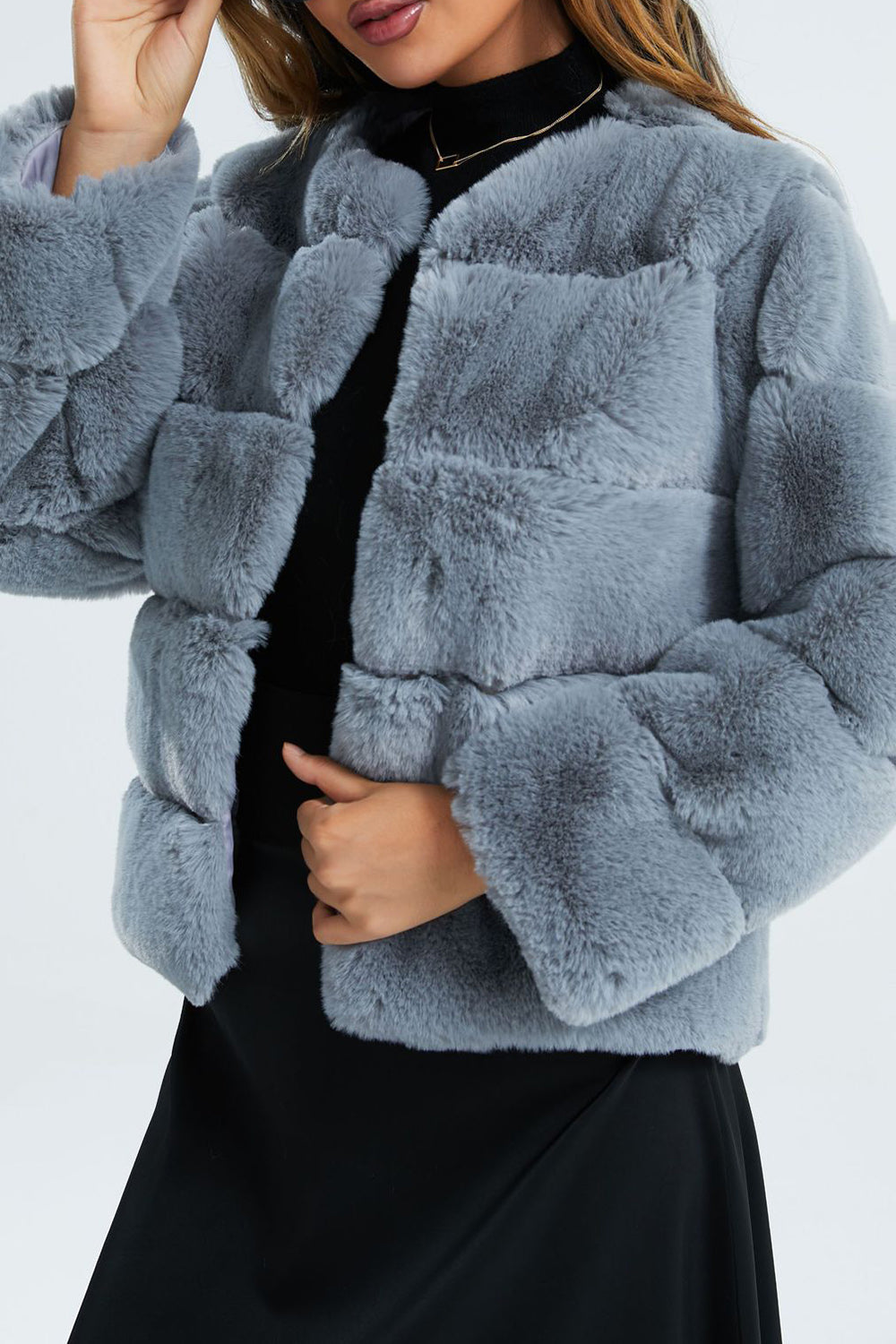 Women's Faux Fur Short Jacket Soft & Chic