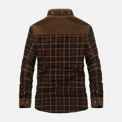 Warme Outdoor Jacke Plaid Style - IdealeKleiden