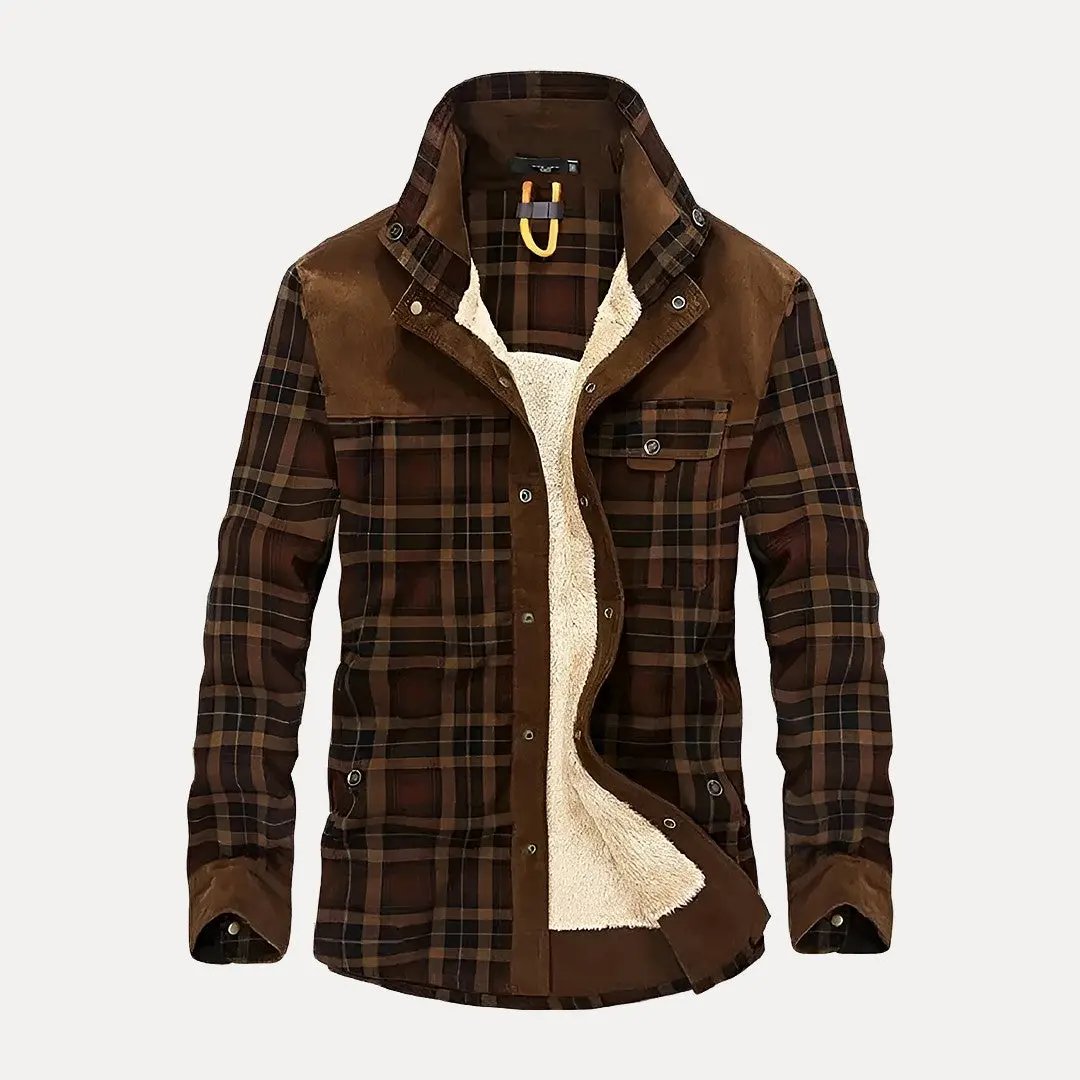 Warm Outdoor Plaid Style Jacket