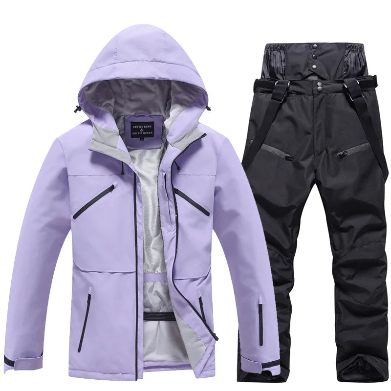 Unisex Two-Piece Warm Ski Suit