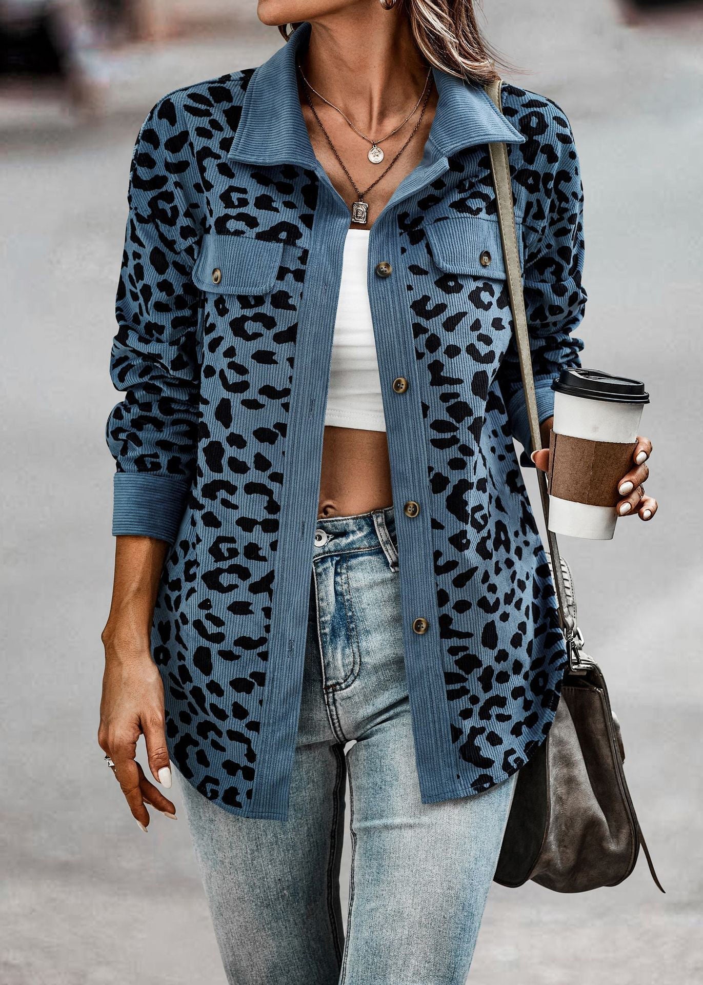 Fashionable Leopard Jacket Trendy Design