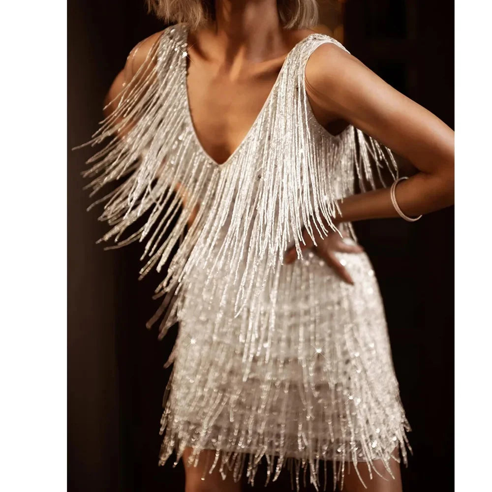 Sparkly Mini Dress Women's Party Dress Short