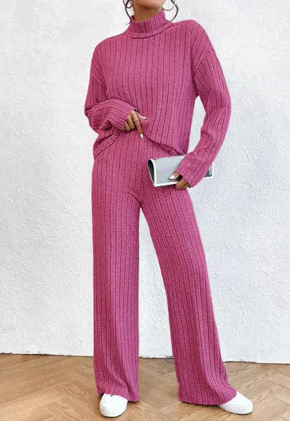 Women's Knitted Tracksuit Warmth and Comfort