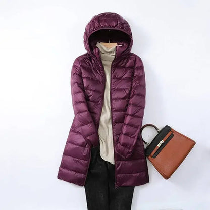 Lightweight Puffer Jacket for Women Warm Quilted Winter Coat