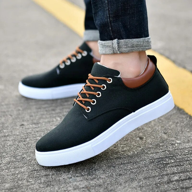 Leichtlaufende Herren Sportschuhe Canvas - IdealeKleiden