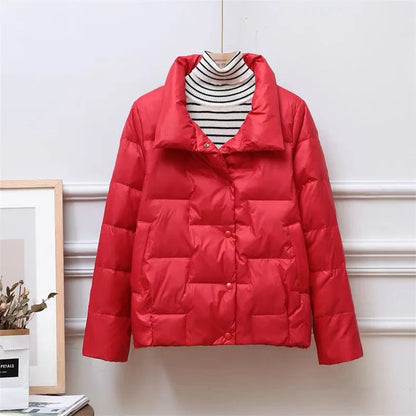 Lightweight Down Jacket Stand-Up Collar Women