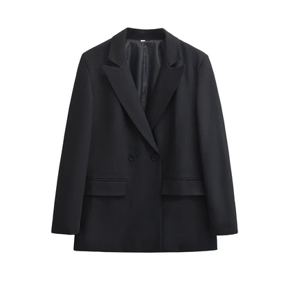 Fashionable Women's Double-Breasted Elegant Blazers