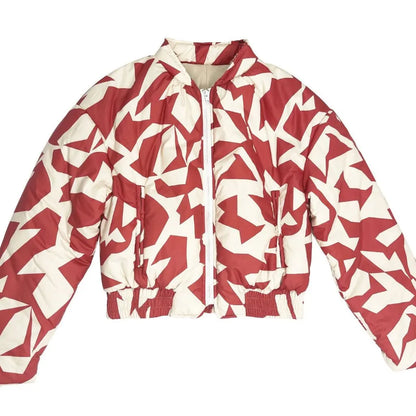 Stylish Short Coat Printed Padded