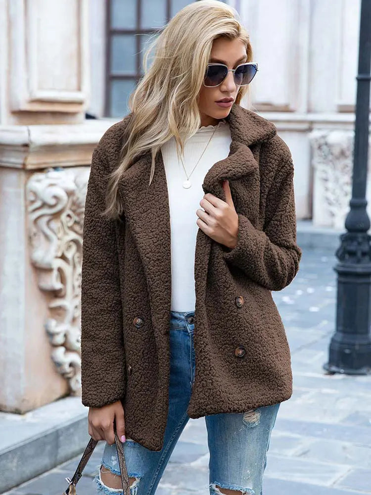 Soft Women's Jacket Teddy Coat Winter