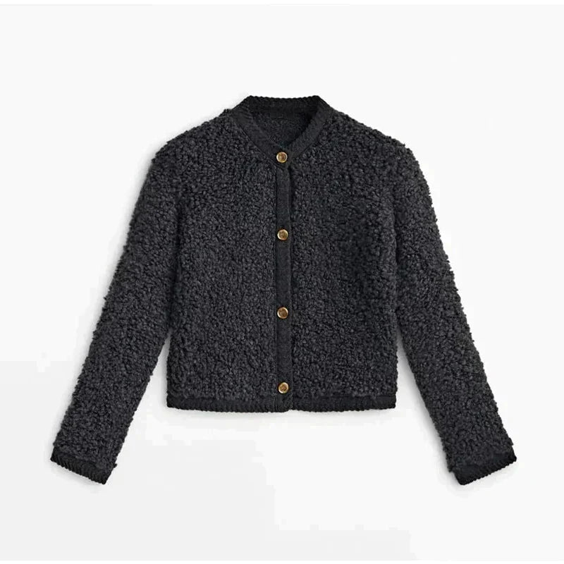 Weicher Teddy-Cardigan Damen - IdealeKleiden