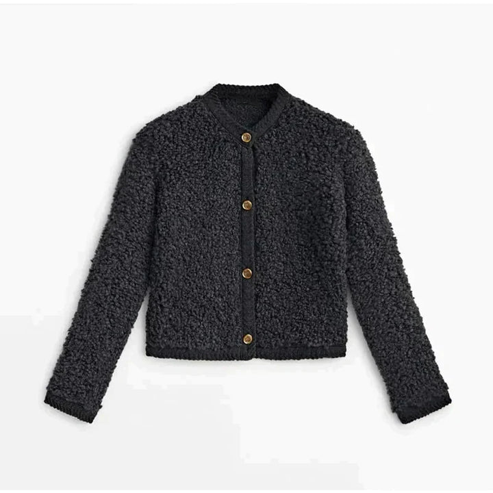 Stylish Plush Coat Women Elegant