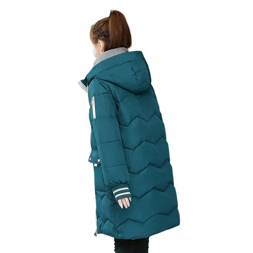 Long Women's Jacket Warm Lined Winter
