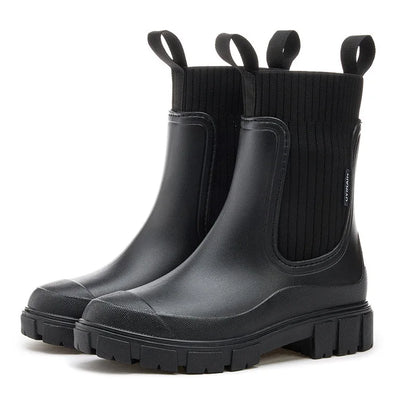 Waterproof Ankle Boots for Women with Chunky Sole