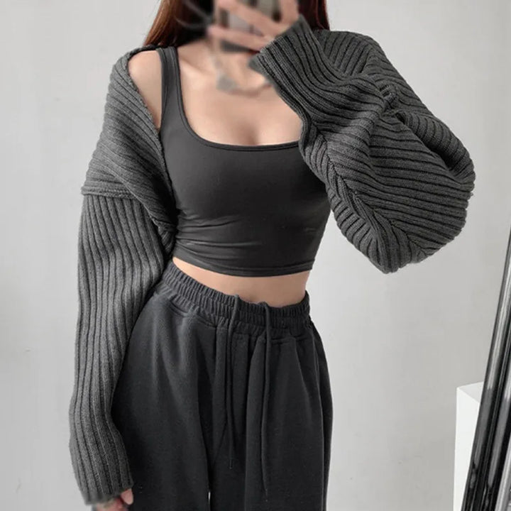 Elegante Strickjacke Damen - Stylischer Bolero Pullover