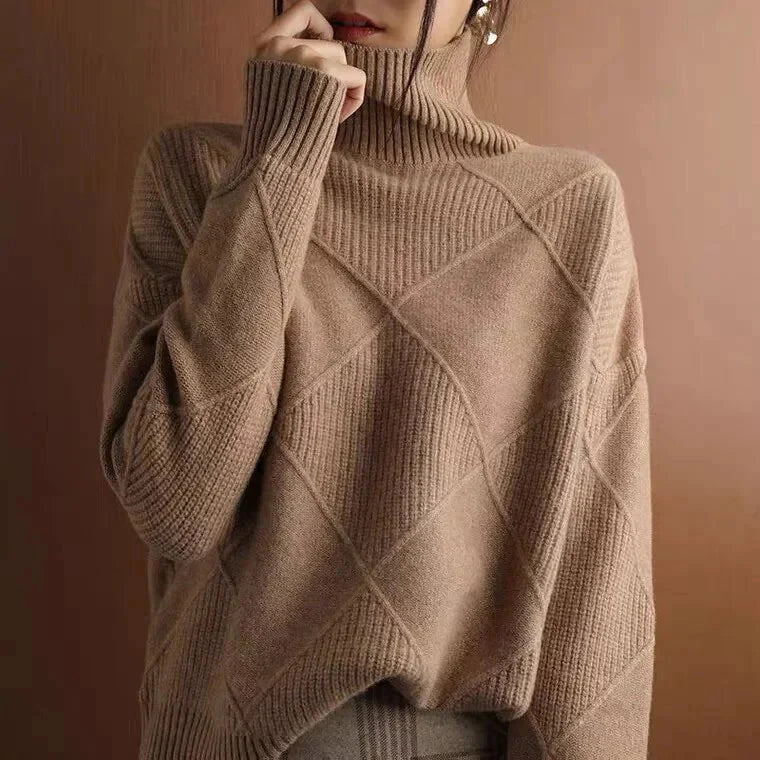 Fashionable Turtleneck Sweater for Women