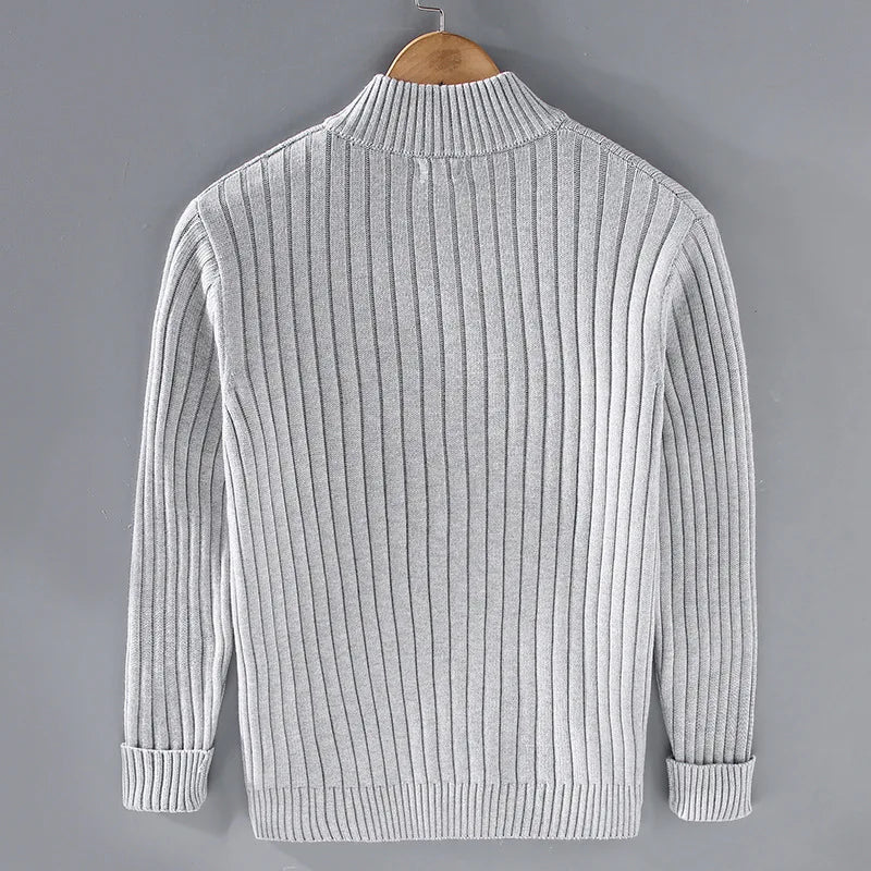 Modischer Cardigan mit Reißverschluss - IdealeKleiden