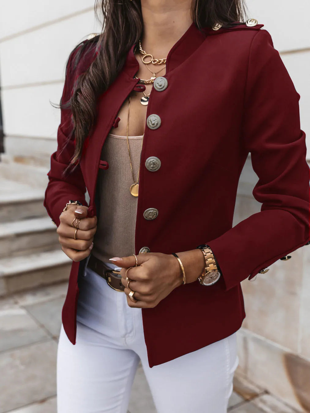 Elegant Luxury Jacket Women Designer Clothing