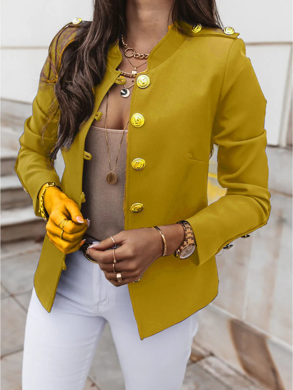 Elegant Luxury Jacket Women Designer Clothing