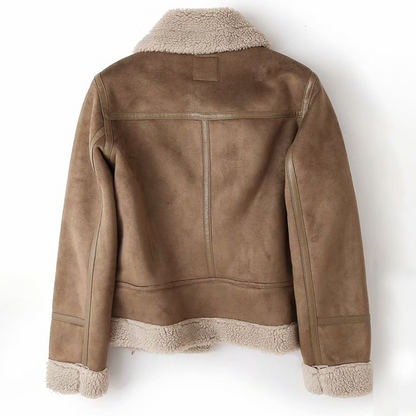 Stylische Bomberjacke Premium Kunstleder - IdealeKleiden