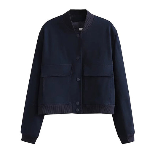 Elegante Frauen Bomberjacke Klassisch - IdealeKleiden