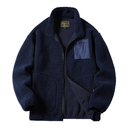 Unisex Fleece Jacket Outdoor Style Zipper