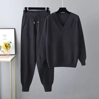 Knitted Sweater Set Soft Cozy