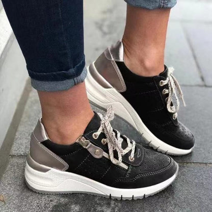 Women's Sneakers Comfortable Round Toe Lace-up