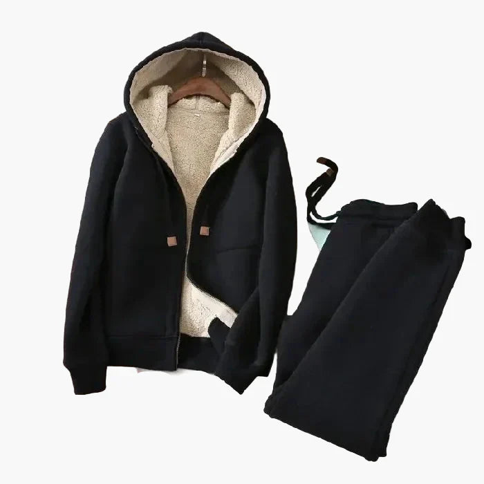 Practical tracksuit with hooded jacket and jogging bottoms Sporty Comfortable