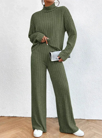 Women's Knitted Tracksuit Warmth and Comfort