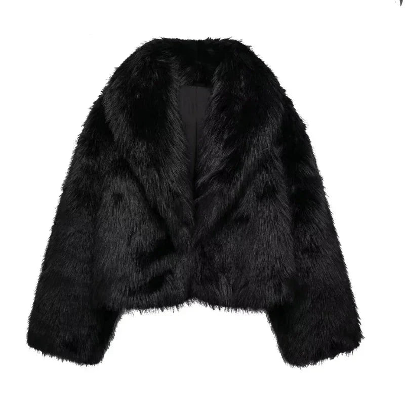 Soft Winter Plush Coat for Women