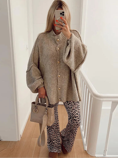 Oversized Cardigan Women Comfortable Oversized
