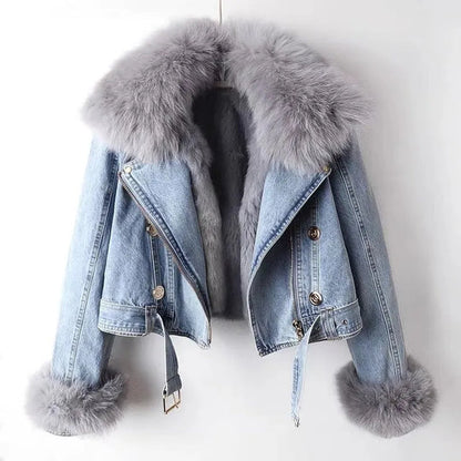 Stylish Women's Denim Jacket Trendy Design