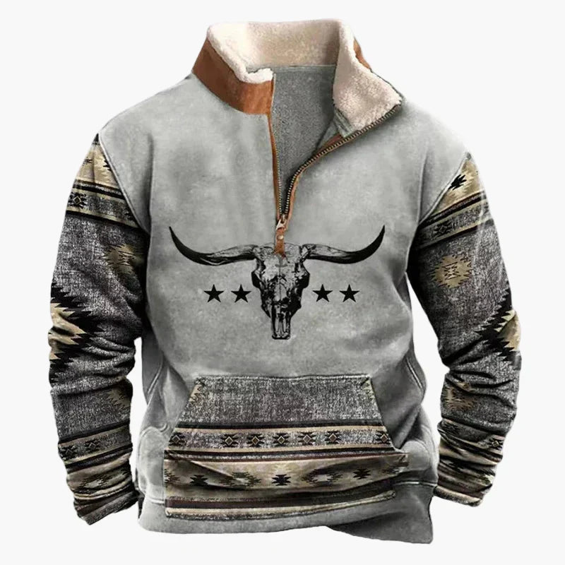 Stylish Western Pullover Aztec Pattern