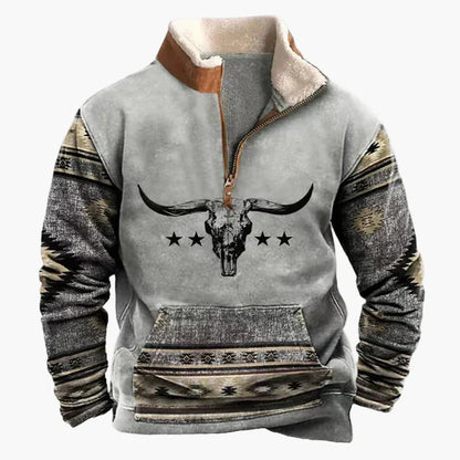Stylish Western Pullover Aztec Pattern