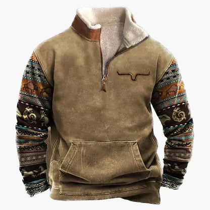 Stylish Pullover Western Look Ethnic Pattern Outdoor