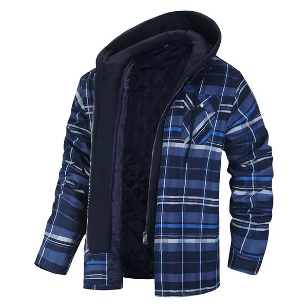 Soft Plaid Shirt Jacket Casual Style