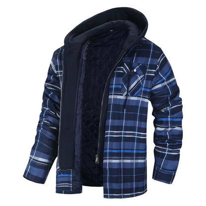 Soft Plaid Shirt Jacket Casual Style