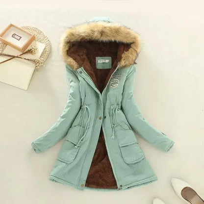 Autumn Winter Jacket Women Slim Fit Padded