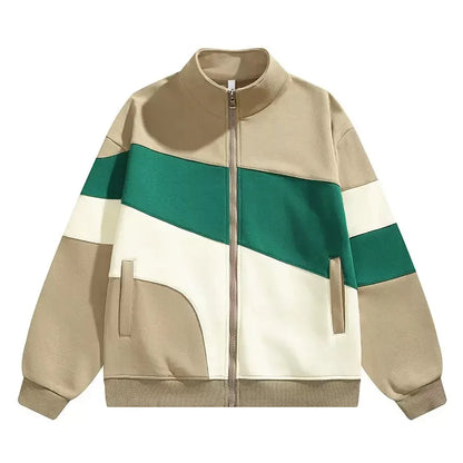 Sporty women's jacket with zipper design