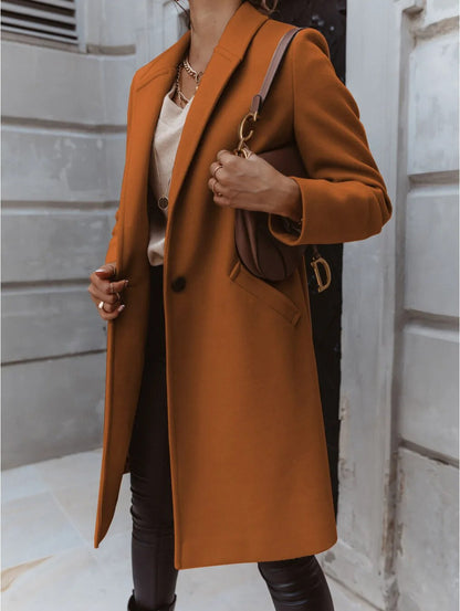 Tailored Wool Coat Elegant Classic
