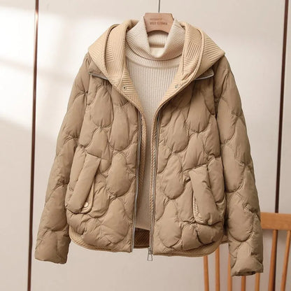 Women's Warm Parka with Soft Fleece Hood