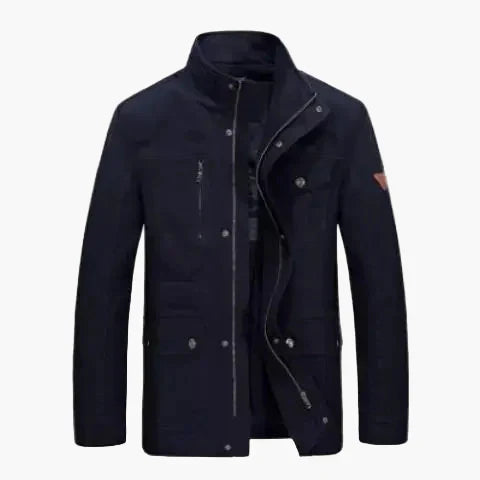 Practical outdoor jacket Stand-up collar Multiple pockets